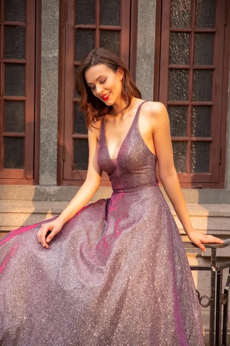Elegant Simple Shining Gown - MSCOOCO
