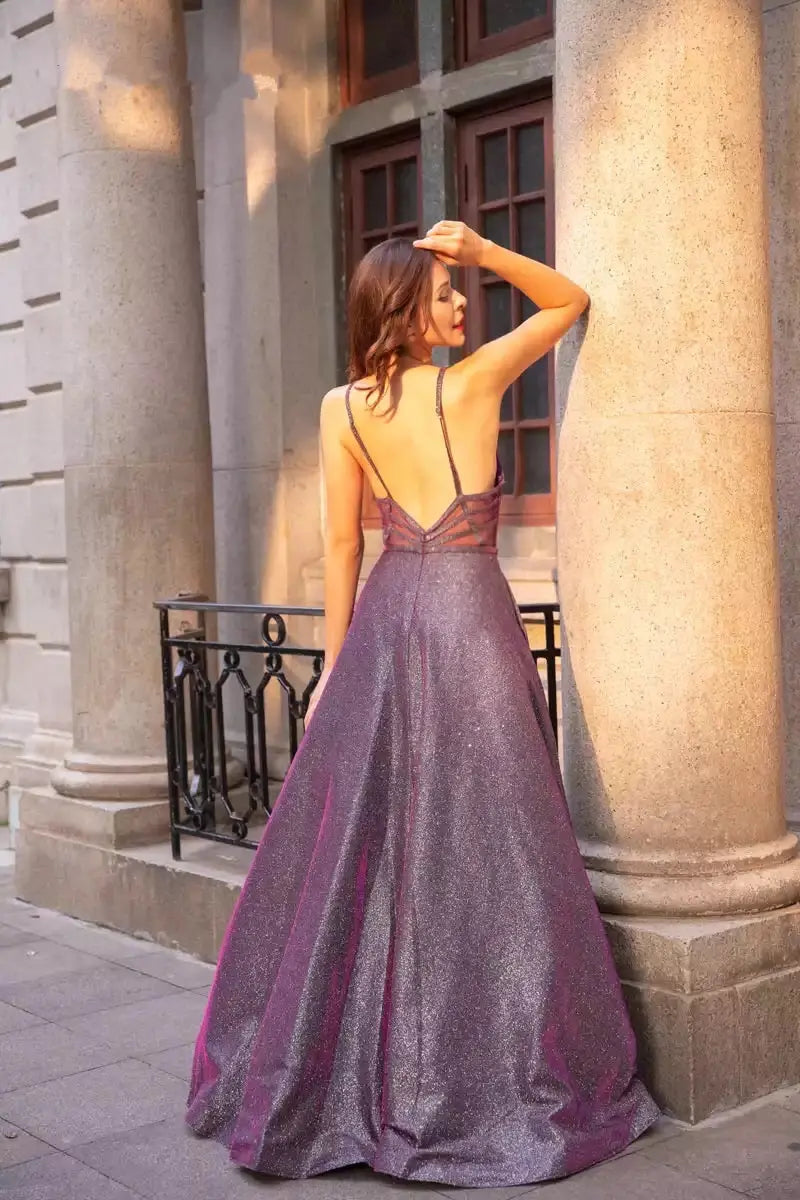Elegant Simple Shining Gown - MSCOOCO