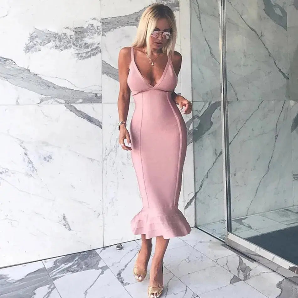 New Sexy Spaghetti Strap Mermaid Dresses