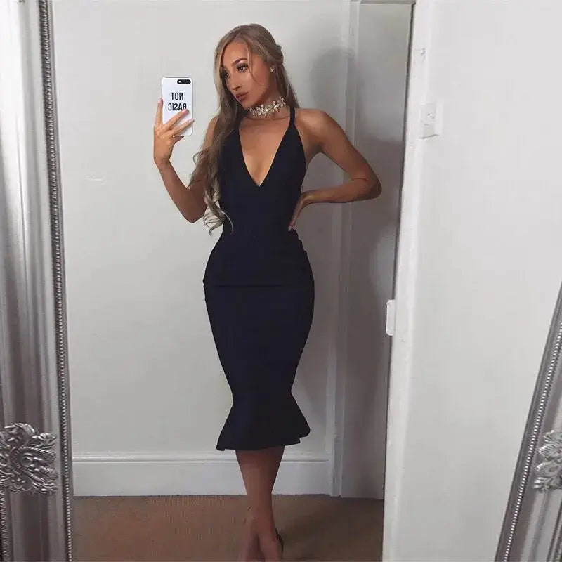 New Sexy Spaghetti Strap Mermaid Dresses