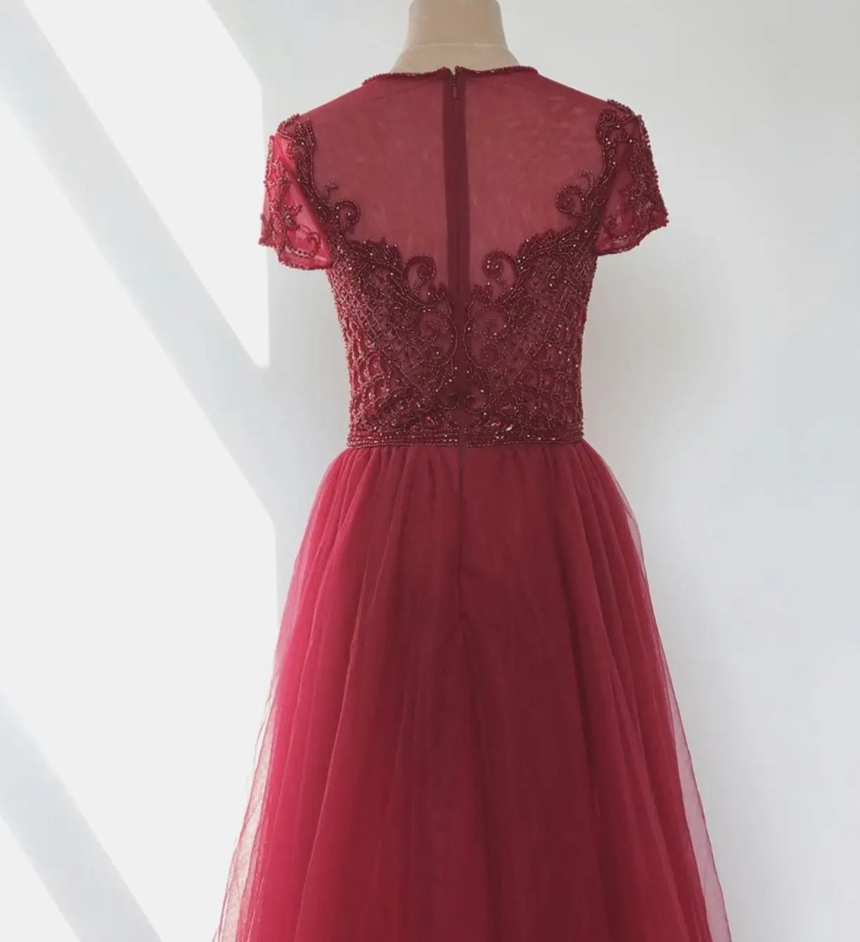Nyla Beaded Embellished Evening Dress Mscooco.co.uk