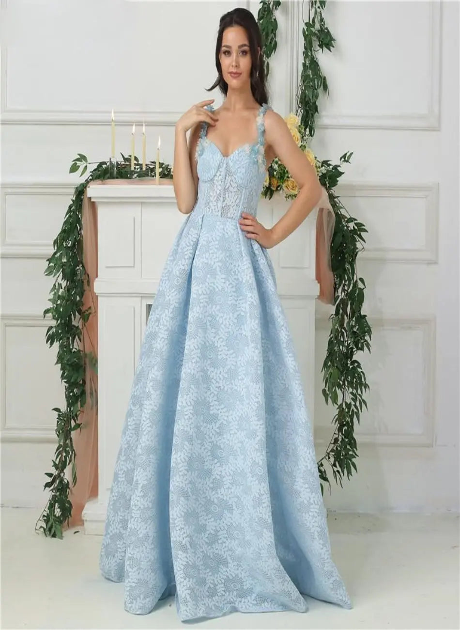 Savannah Flowers Crystal Lace Formal Dress Mscooco.co.uk