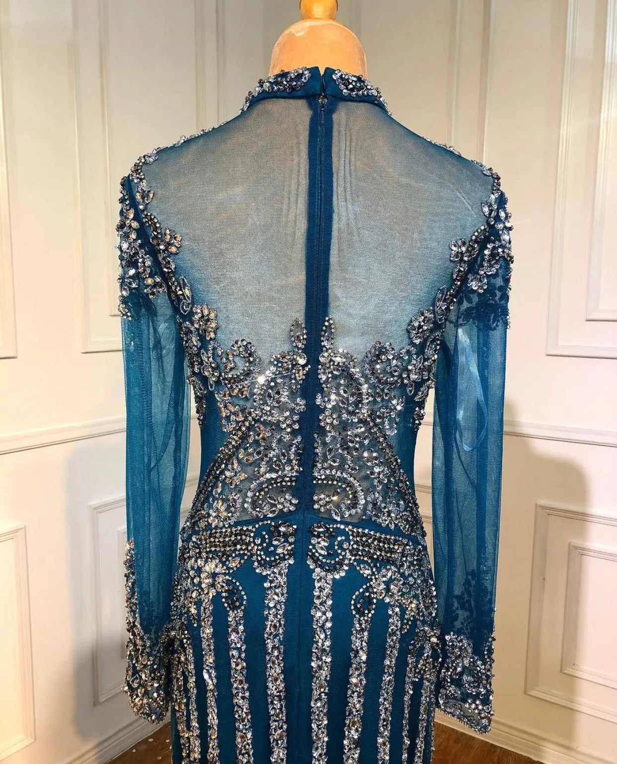 Stephanie Evening Maxi Dress With Skirts Mscooco.co.uk