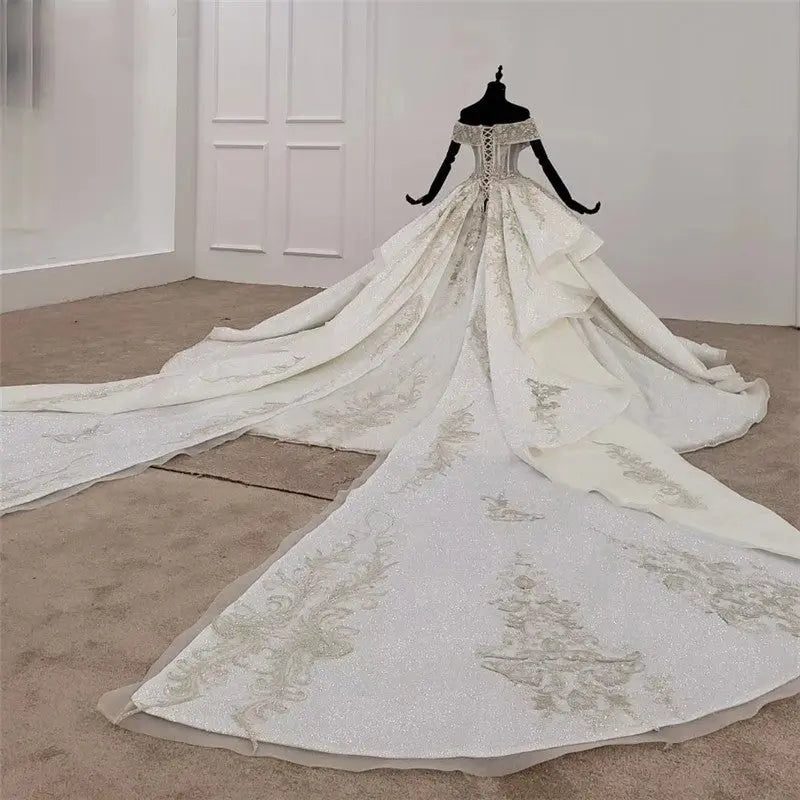 Sweetheart Luxury Beaded Bridal Gown Mscooco.co.uk