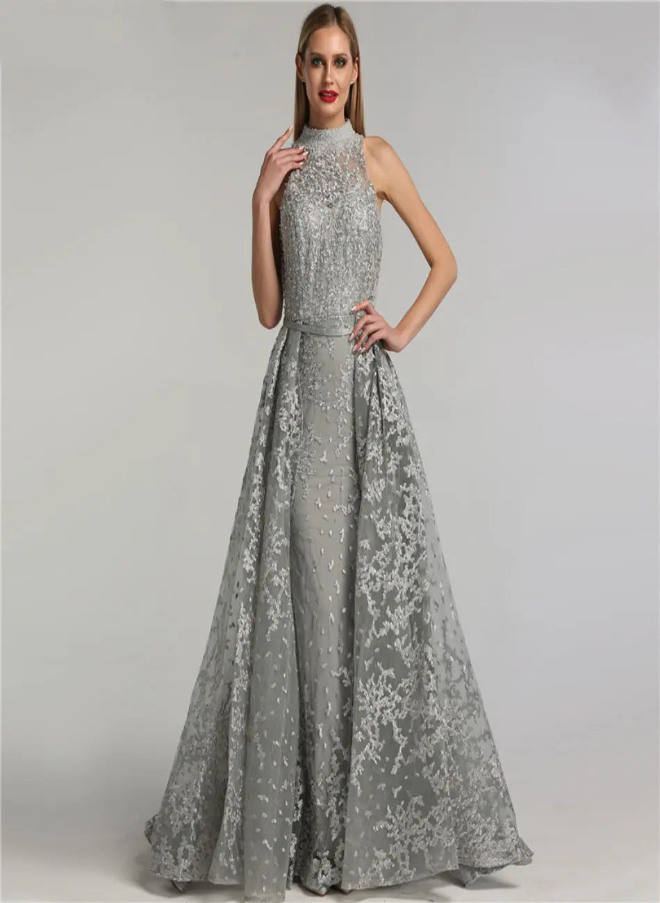 Valentina Embroidery Diamonds Mermaid Formal Gown Mscooco.co.uk