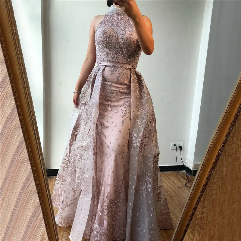 Valentina Embroidery Diamonds Mermaid Formal Gown Mscooco.co.uk