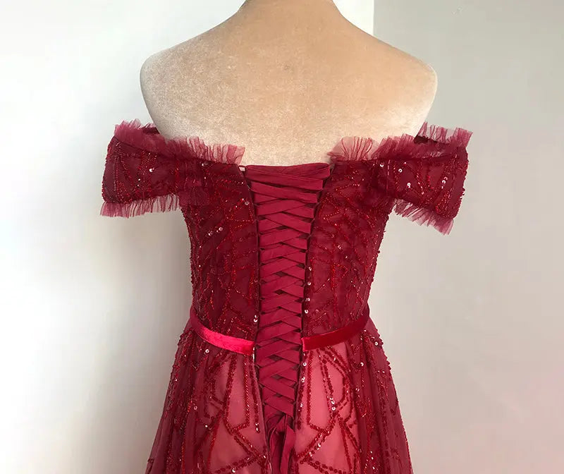 Whitley Beading Sequins Formal Dress Mscooco.co.uk