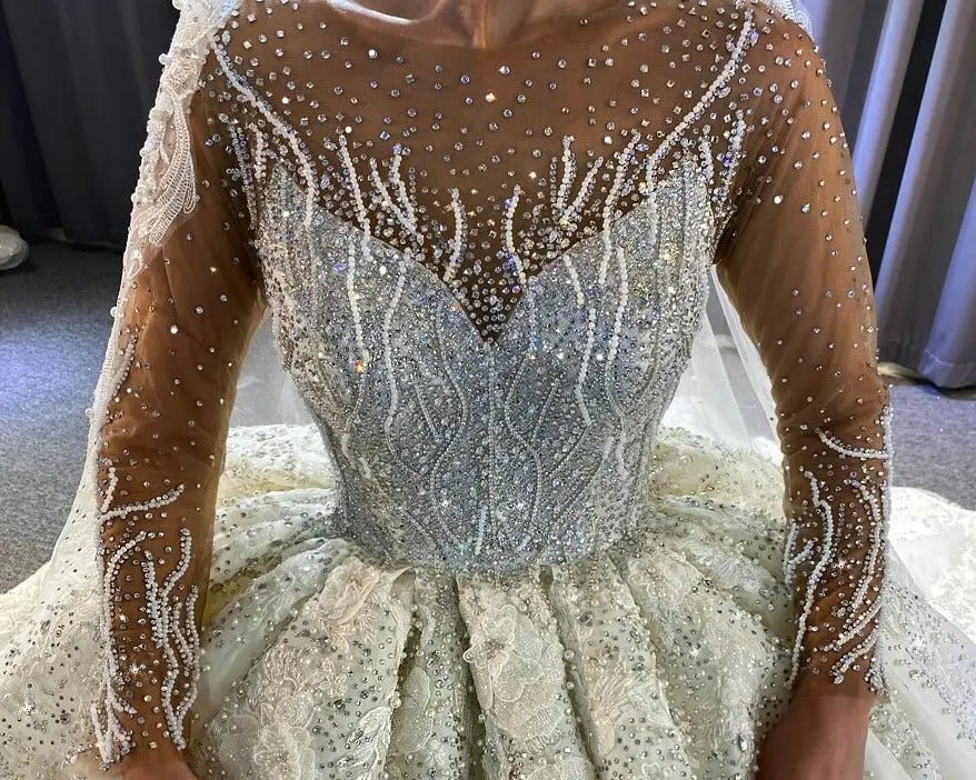 2021 Luxury Beading Wedding Dress - Mscooco.co.uk