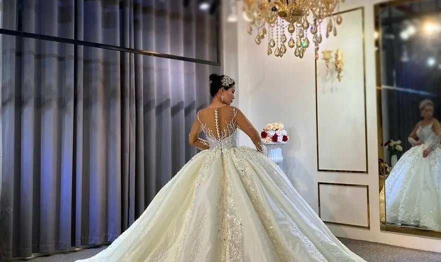 2021 Luxury Beading Wedding Dress - Mscooco.co.uk