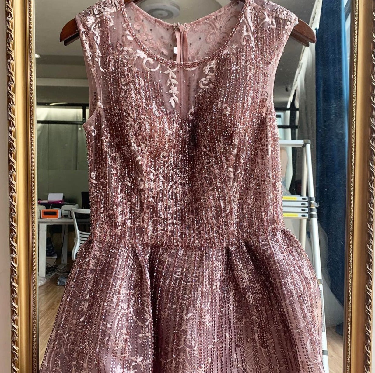 Suzanne Crystal Luxury A-Line Evening Dress Mscooco.co.uk