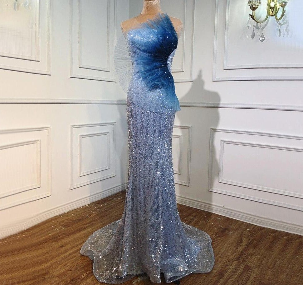 Rowan Mermaid Strapless Formal Dress Mscooco.co.uk