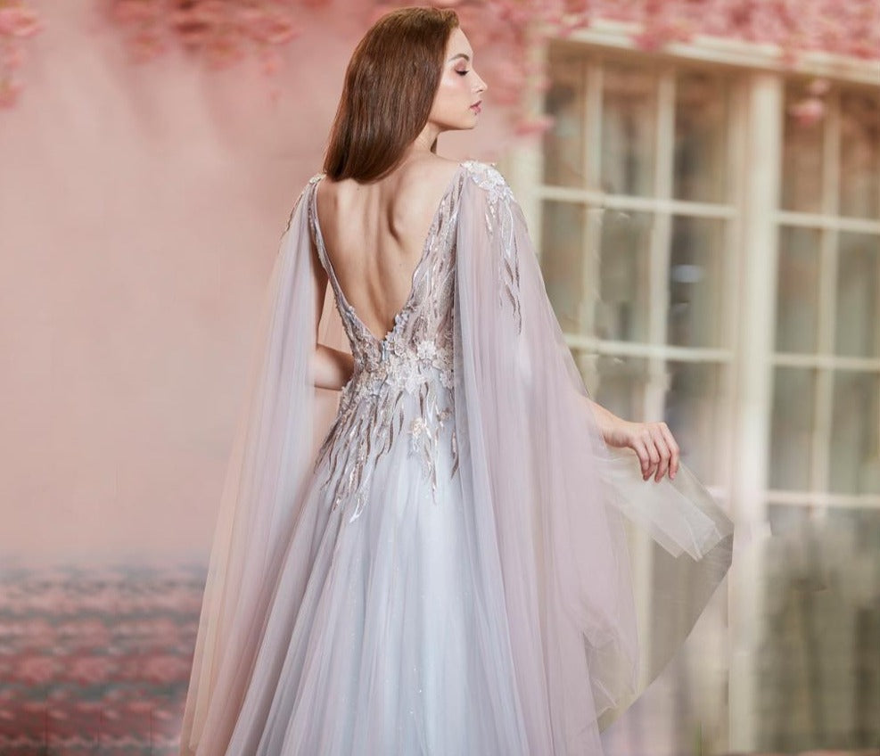 Severine Elegant Appliques A Line Formal Dress Mscooco.co.uk
