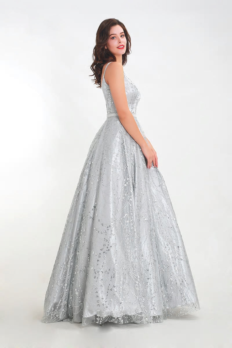 Rihanna - Grey Maxi Ball Gown Mscooco.co.uk