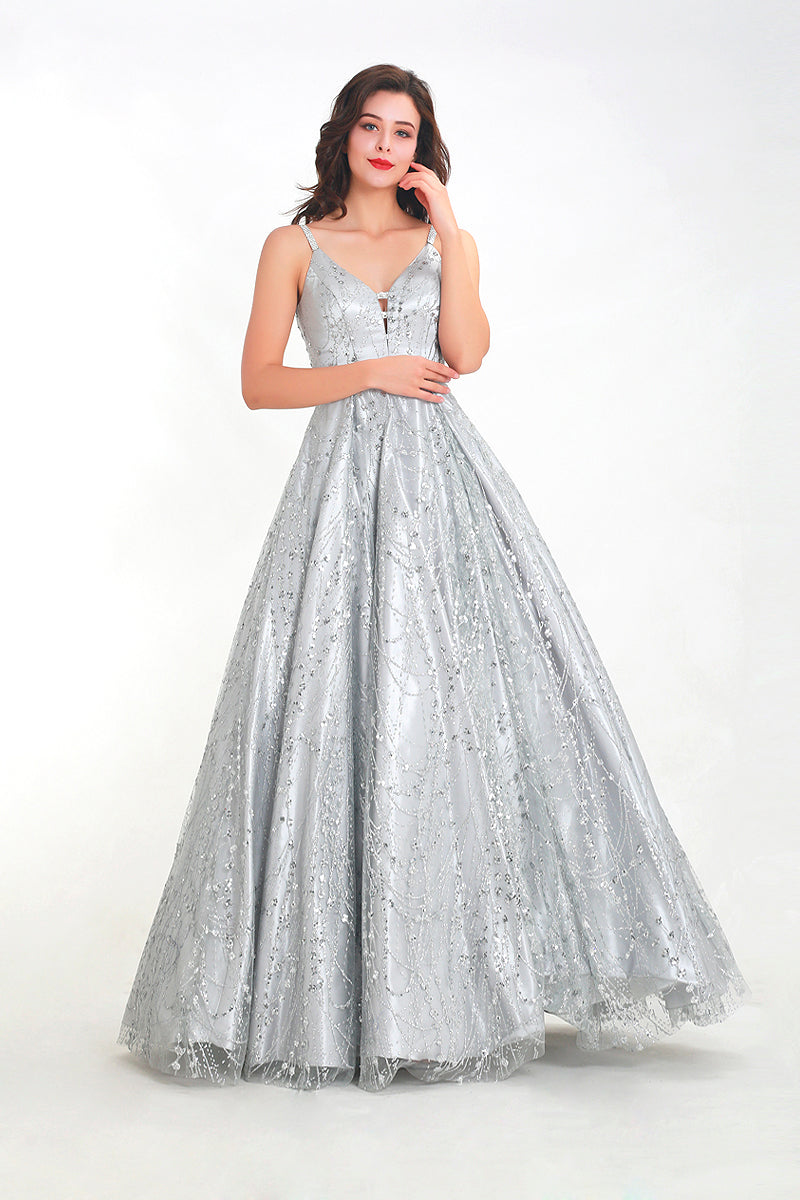 Rihanna - Grey Maxi Ball Gown Mscooco.co.uk