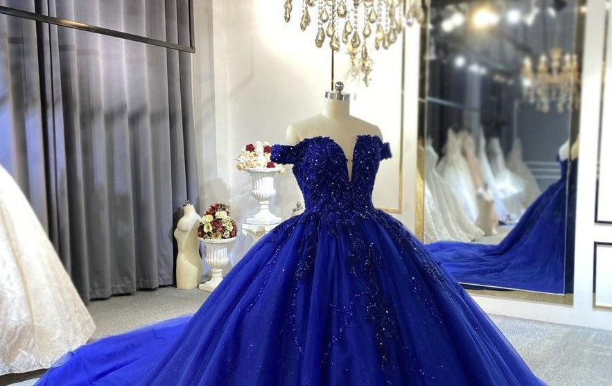 Off The Shoulder Lace Straps Wedding Dress Mscooco.co.uk