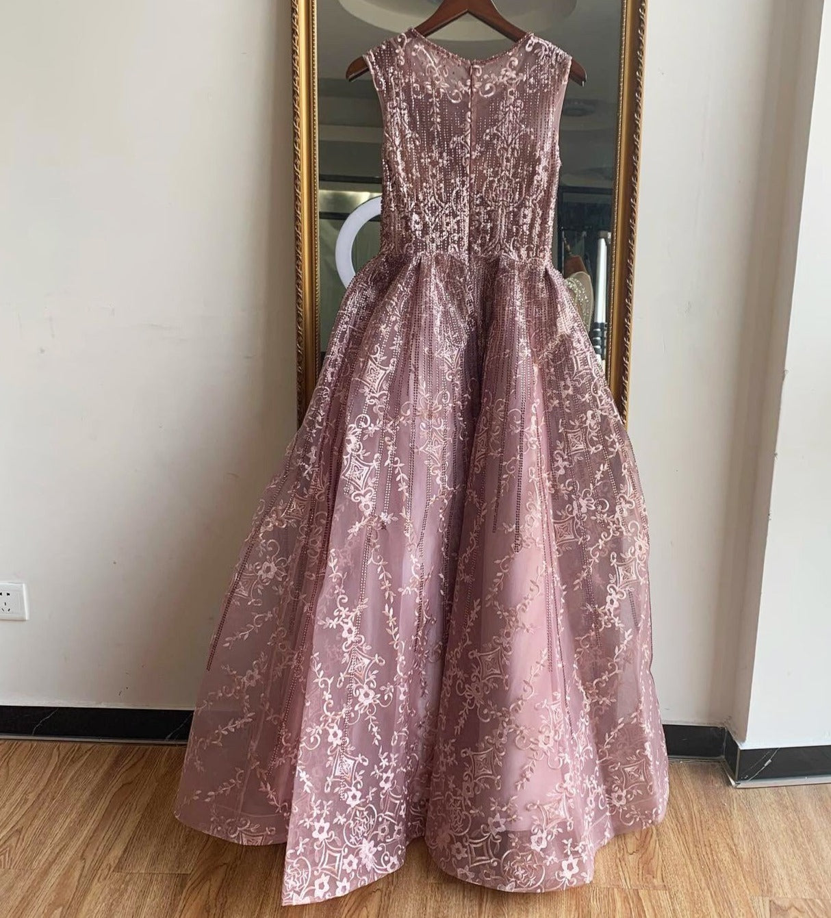 Suzanne Crystal Luxury A-Line Evening Dress Mscooco.co.uk