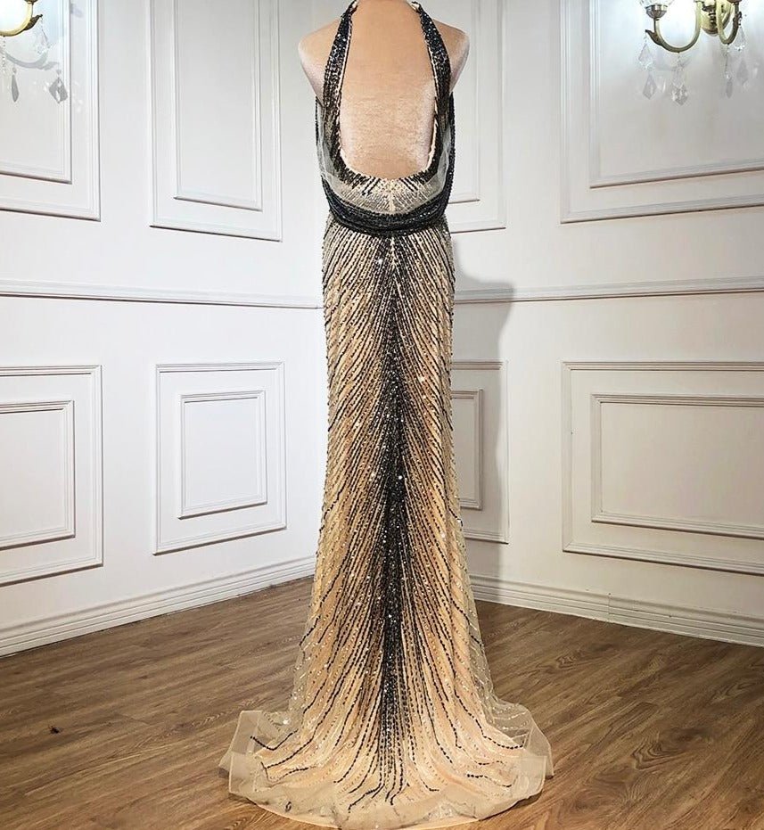 Aadhya Mermaid Elegant Beading Evening Dress - Mscooco.co.uk