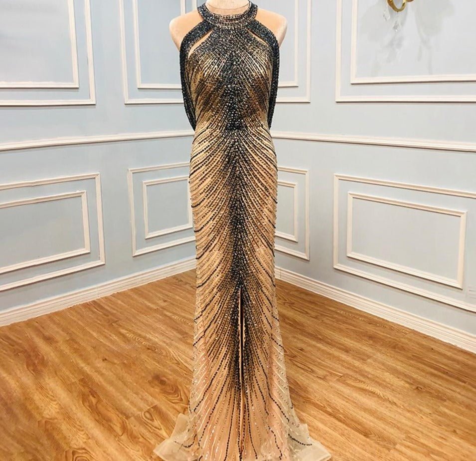 Aadhya Mermaid Elegant Beading Evening Dress - Mscooco.co.uk