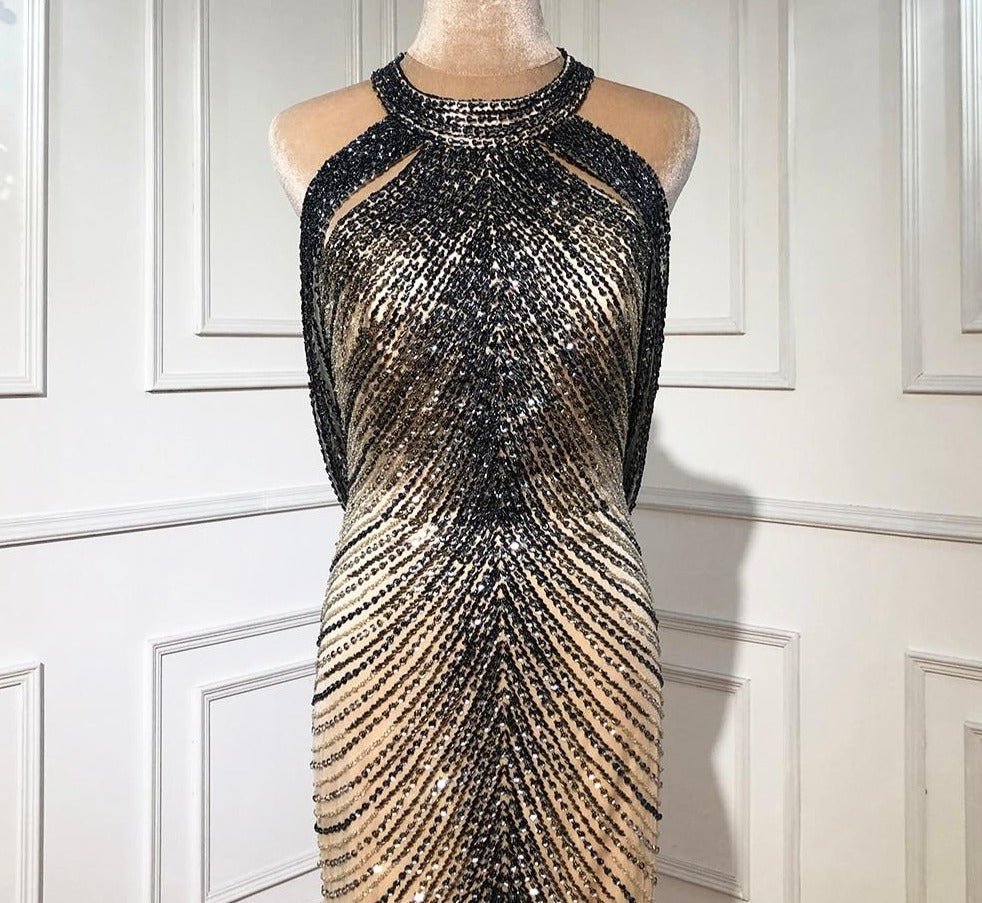 Aadhya Mermaid Elegant Beading Evening Dress - Mscooco.co.uk