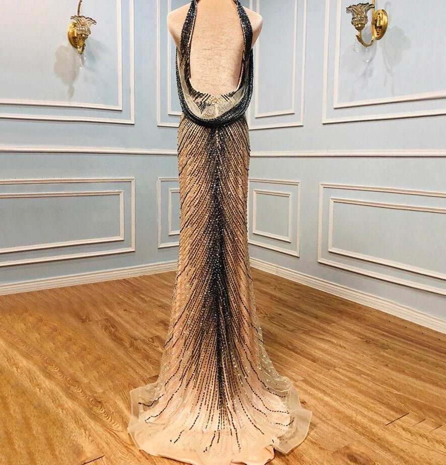 Aadhya Mermaid Elegant Beading Evening Dress - Mscooco.co.uk