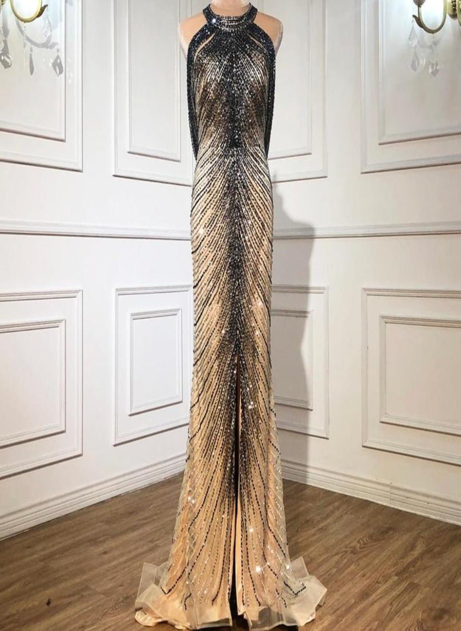 Aadhya Mermaid Elegant Beading Evening Dress - Mscooco.co.uk