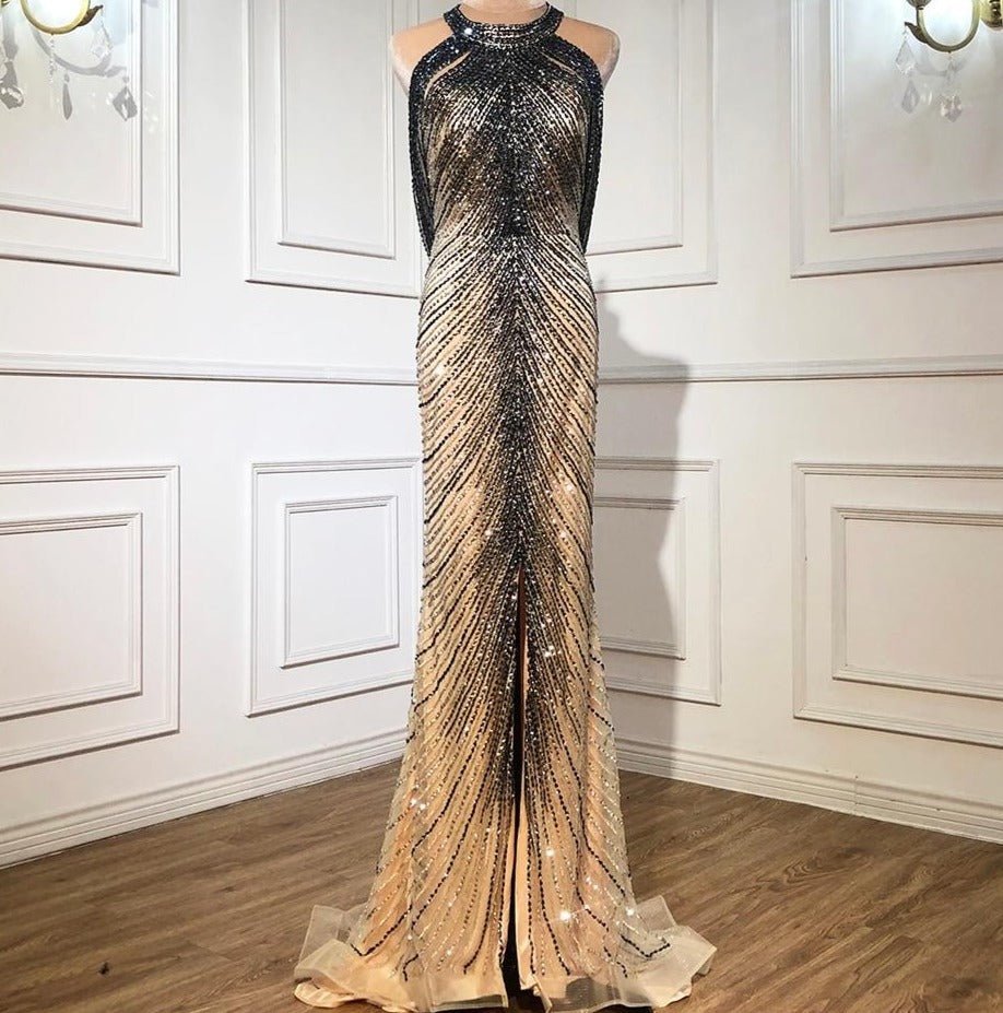 Aadhya Mermaid Elegant Beading Evening Dress - Mscooco.co.uk