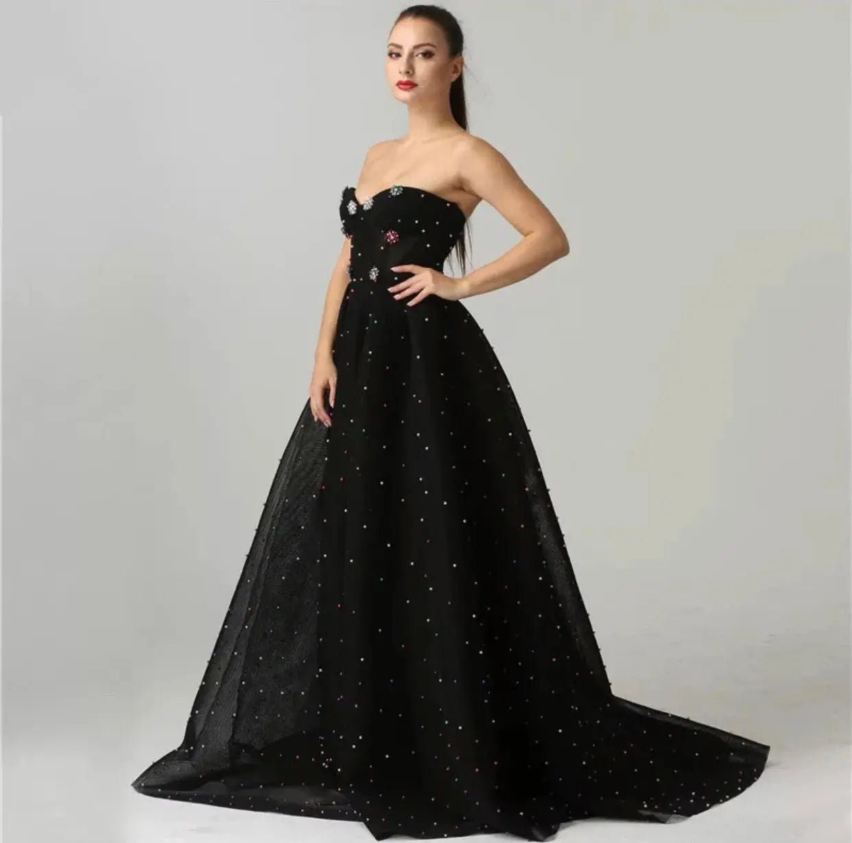 Acacia Pearls Embellished Prom Dress - Mscooco.co.uk