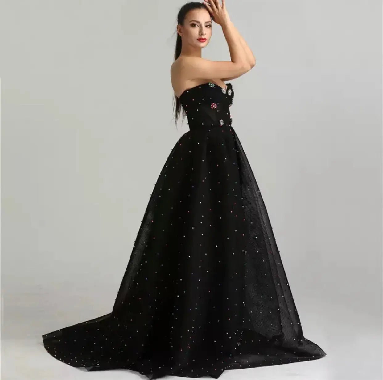 Acacia Pearls Embellished Prom Dress - Mscooco.co.uk
