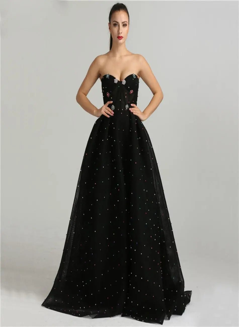 Acacia Pearls Embellished Prom Dress - Mscooco.co.uk