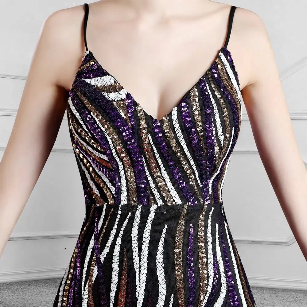 ALEXA - Sequins Mermaid Maxi Dress - Mscooco.co.uk