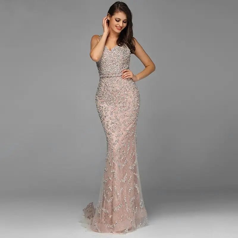 ALYSSA - Diamond beading Gown - Mscooco.co.uk