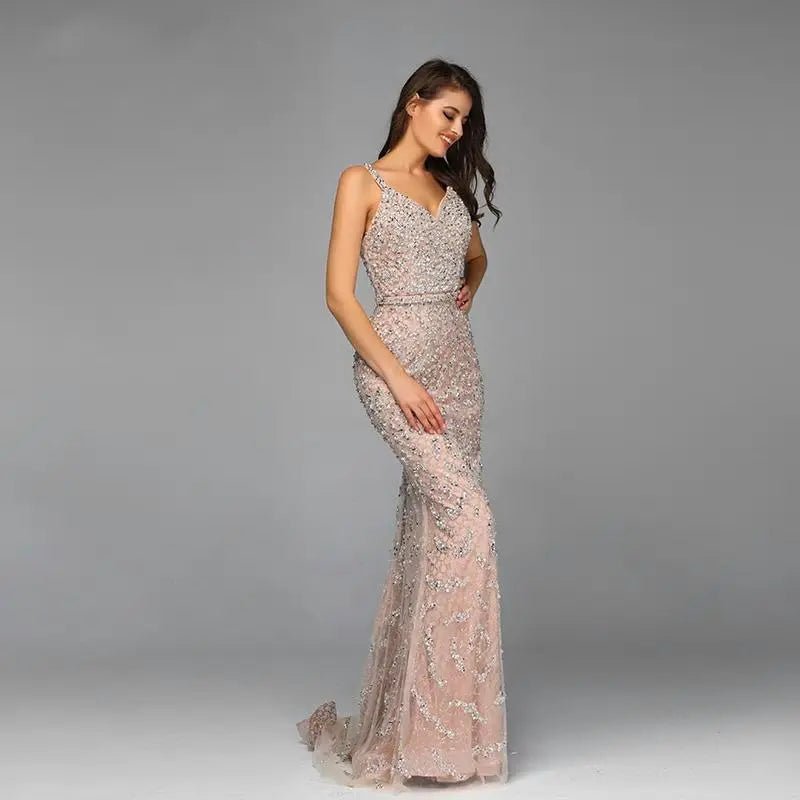 ALYSSA - Diamond beading Gown - Mscooco.co.uk
