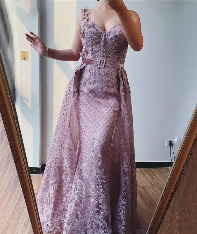 Anais Handmade Flowers Tulle Prom Dress - Mscooco.co.uk