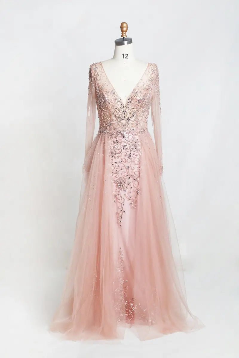 ARABELLA - Beaded Embellished Gown - Mscooco.co.uk
