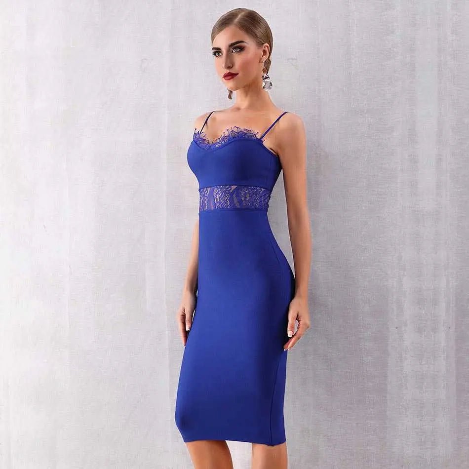 Bandage Lace Bodycon Sexy Dress - Mscooco.co.uk