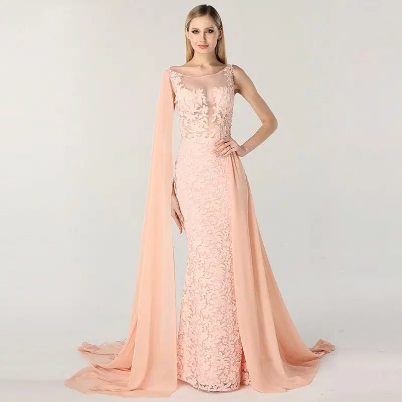 Catherine Handmade Flowers Evening Dress - Mscooco.co.uk