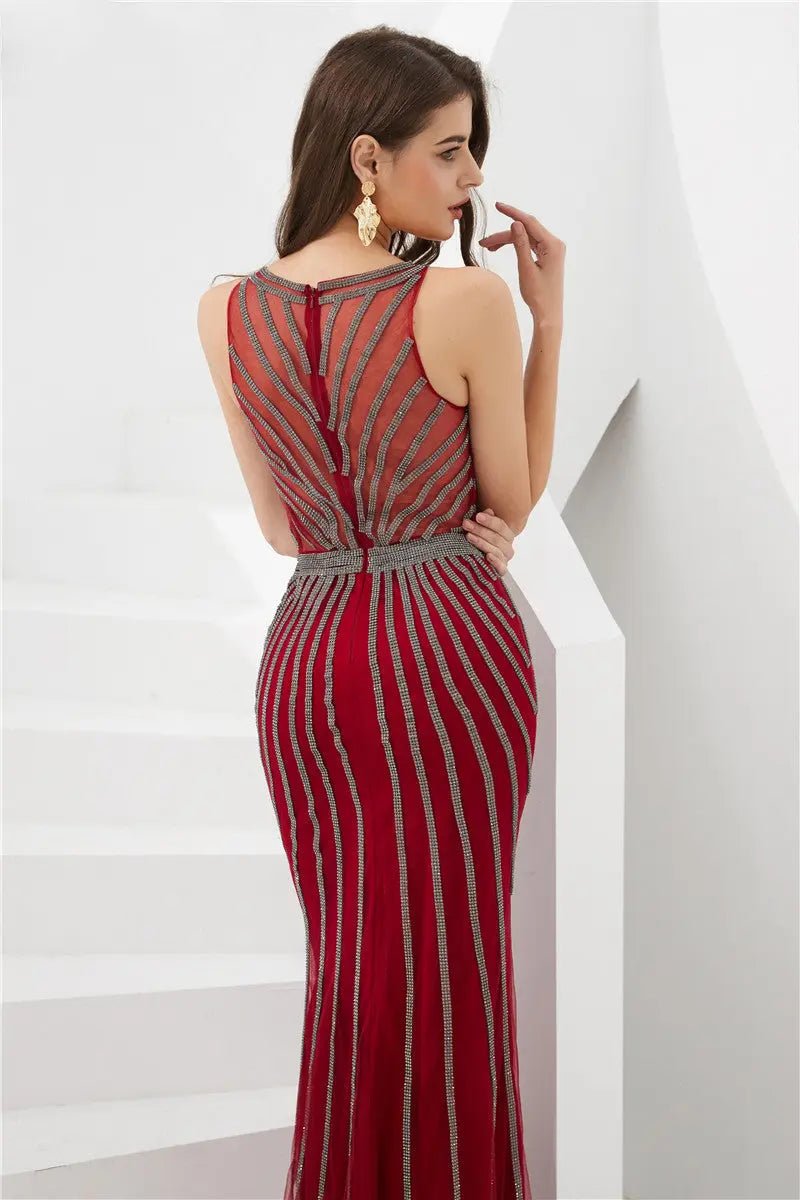 Clara Halter Mermaid Full Diamond Prom Dress - Mscooco.co.uk