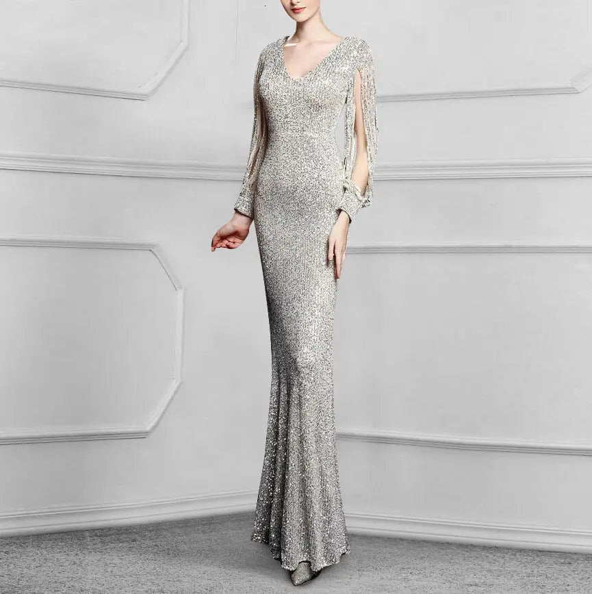 Erina sequins Mermaid Evening Dress - Mscooco.co.uk