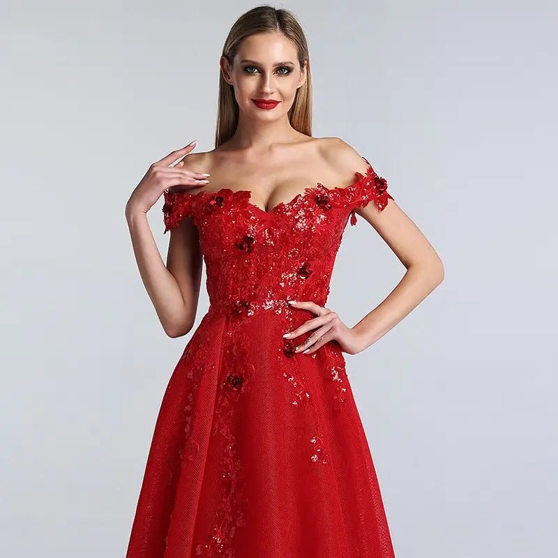 Estrella Red - Gown - Mscooco.co.uk