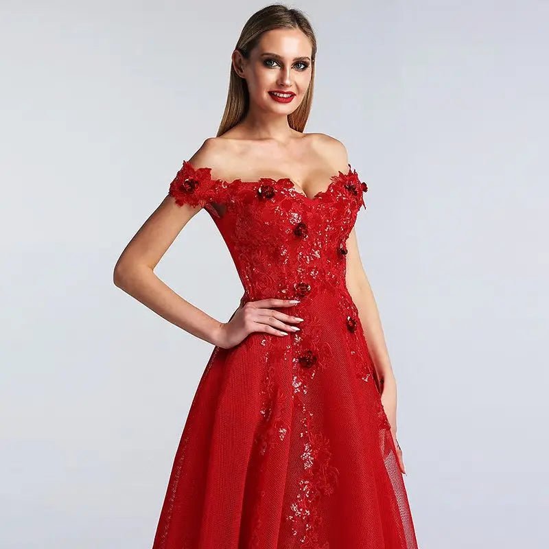 Estrella Red - Gown - Mscooco.co.uk