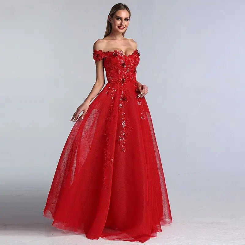 Estrella Red - Gown - Mscooco.co.uk