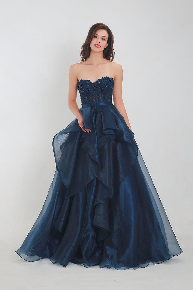 Frishtah - Embroidered Evening Dress - Mscooco.co.uk