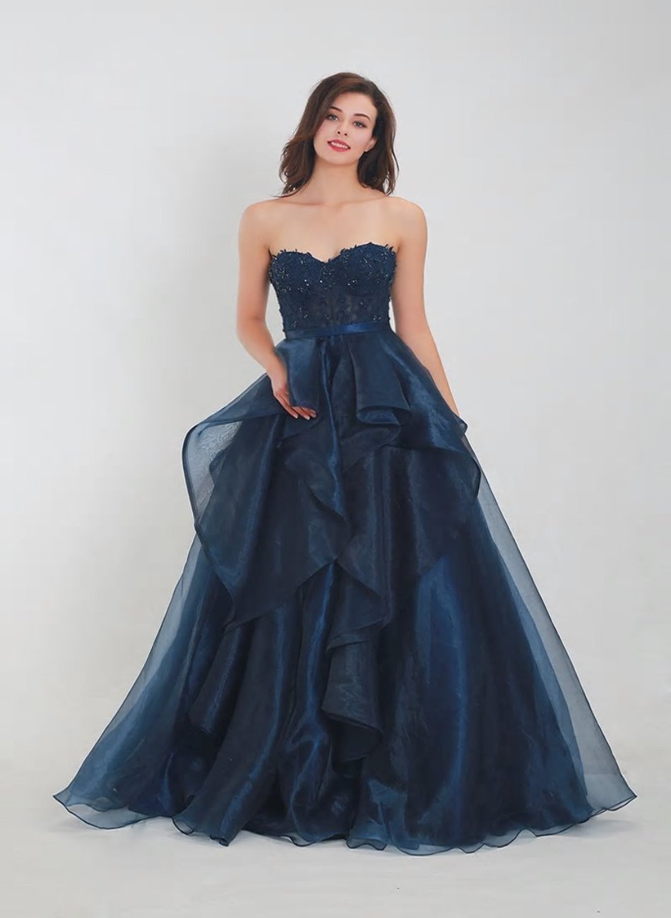 Frishtah - Embroidered Evening Dress - Mscooco.co.uk