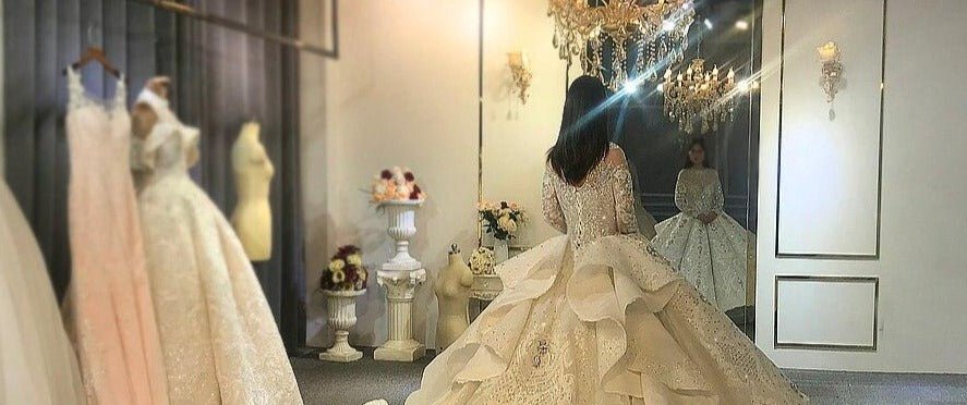 Full Beading Wedding Dress - Mscooco.co.uk