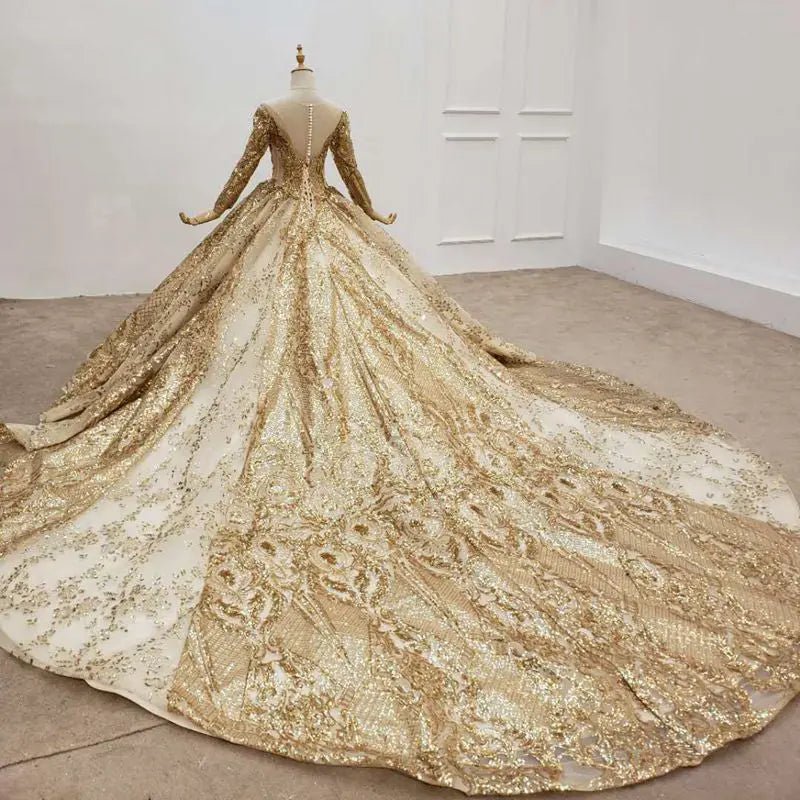 Gemma Beading Sequins High-end Bridal Dress - Mscooco.co.uk