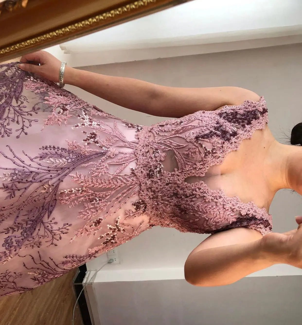 Genevieve Beading Lace Sleeveless Prom Dress - Mscooco.co.uk