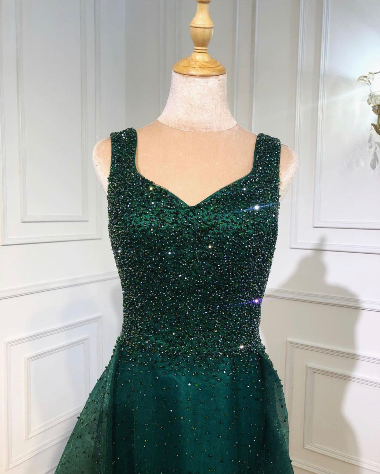 Marion Spaghetti Strap Crystal Luxury Formal Dress Mscooco.co.uk
