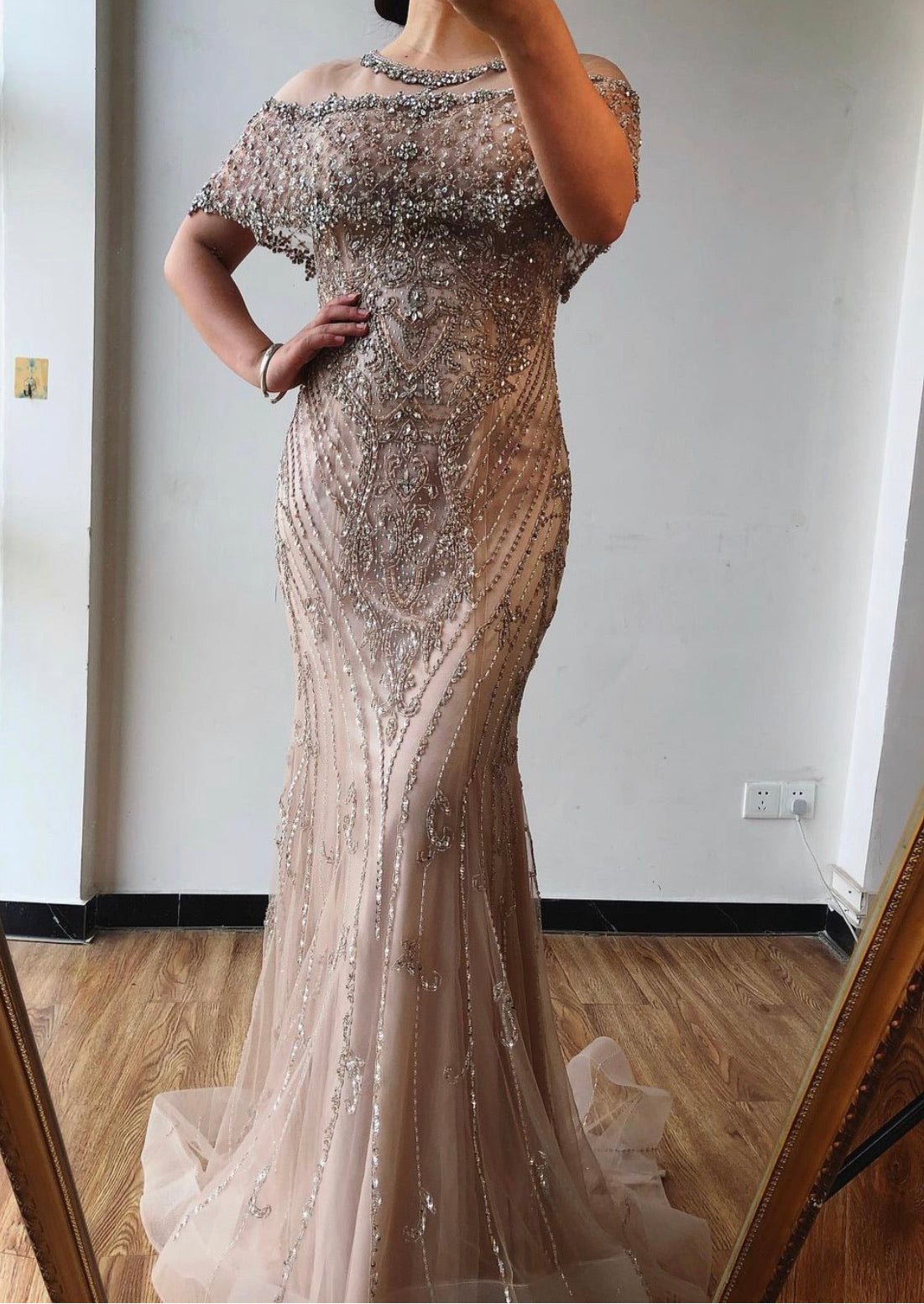 Vahina Mermaid Luxury Diamond Beading Formal Dress Mscooco.co.uk