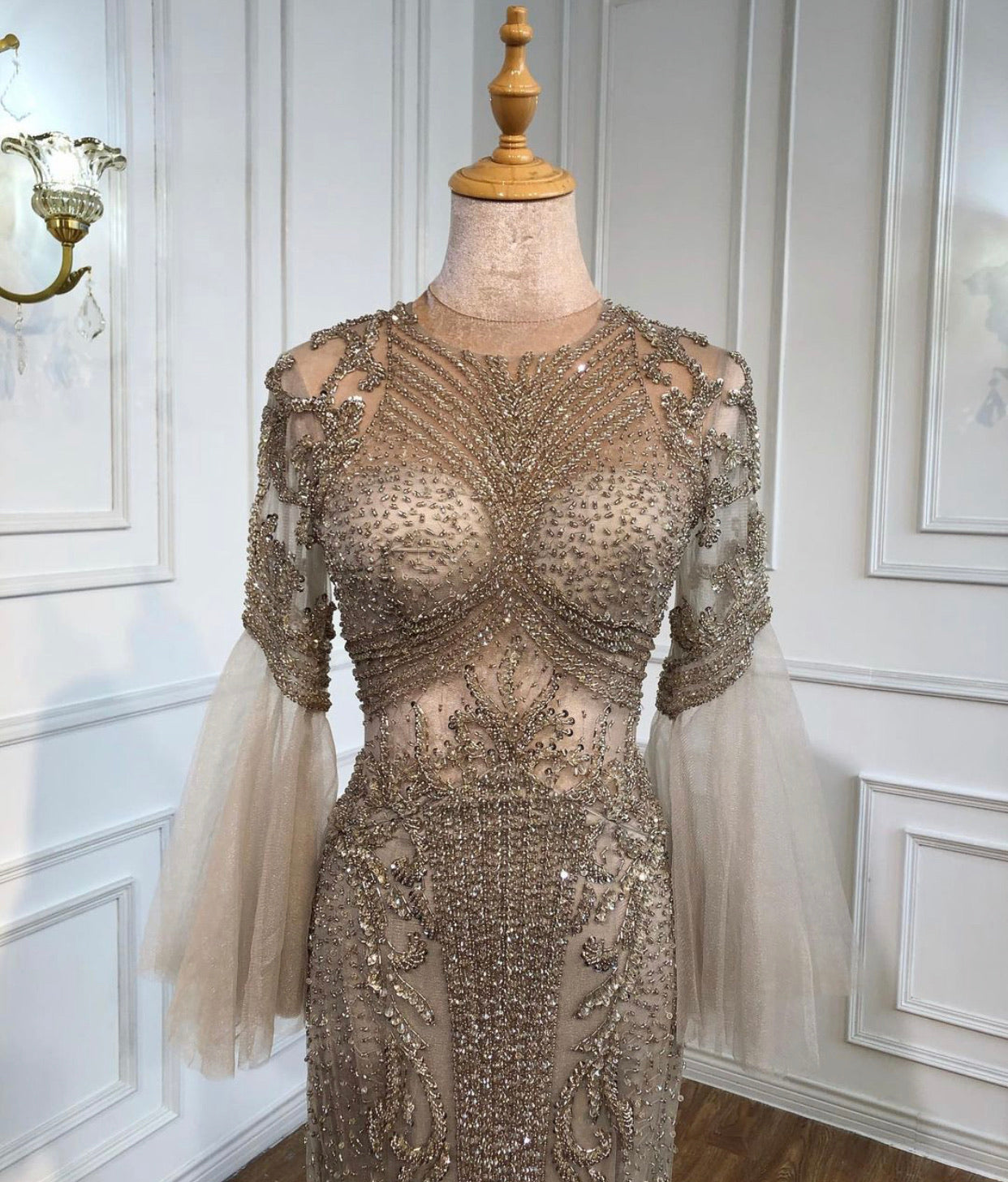 Kamila Beading Embellished Evening Dress MSCOOCO