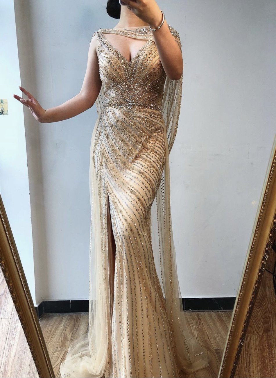 Kylie - Champagne Maxi Dress Mscooco.co.uk Kylie - Champagne Maxi Dress Mscooco.co.uk